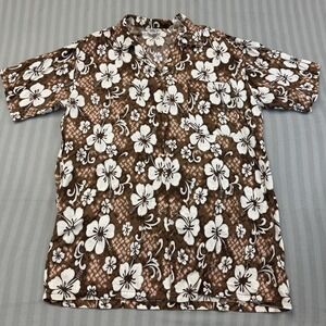 KOKO KNOT Hawaiian Shirt Women's XL Floral Button Down Short Sleeve